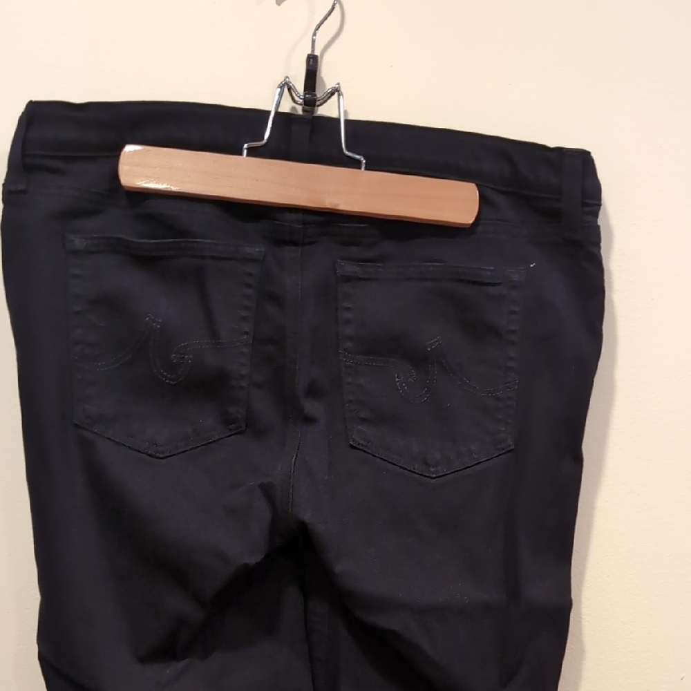 Ag Adriano Goldschmied Black Cropped Jeans - Picture 6 of 9